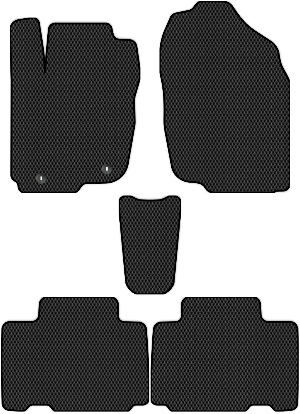 Коврики ЭВА "Сота" для Toyota Rav4 IV (suv / XA40) 2015 - 2019, черные, 5шт.