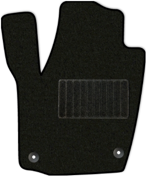 Коврики текстильные "Стандарт" для Volkswagen Polo VI (лифтбек / MK6) 2020 - Н.В., черные, 1шт.