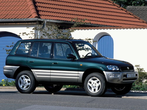 Коврики ЭВА "EVA сота" для Toyota Rav4 I (suv / SXA11) 1994 - 2000, серые, 4шт.