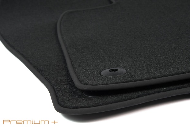 Коврики текстильные "Премиум+" для Infiniti Q70 (седан / Y51) 2013 - 2018, черные, 4шт.