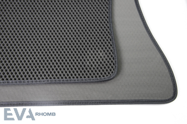 Коврики ЭВА "EVA ромб" для Honda Civic (седан / FB) 2012 - 2015, серые, 3шт.