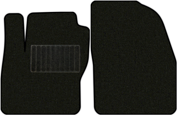Коврики текстильные "Стандарт" для Ford Focus II (хэтчбек 5 дв / CB4) 2004 - 2008, черные, 2шт.