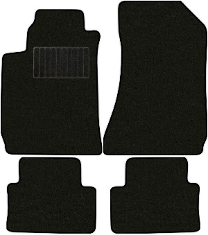 Коврики текстильные "Классик" для Alfa Romeo 159 (седан / 939A) 2008 - 2012, черные, 4шт.