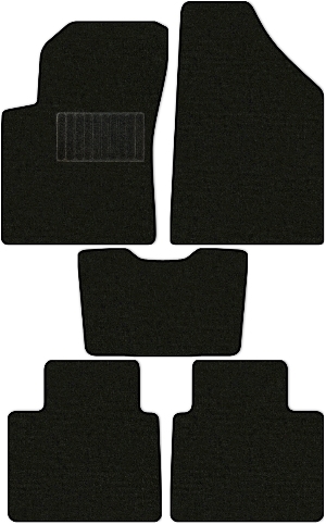 Коврики текстильные "Комфорт" для Chevrolet GROOVE I (suv / SUV) 2020 - Н.В., черные, 5шт.