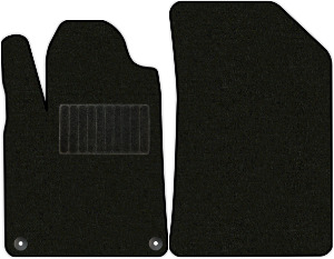 Коврики текстильные "Стандарт" для Peugeot 407 I (седан / 6D) 2004 - 2008, черные, 2шт.