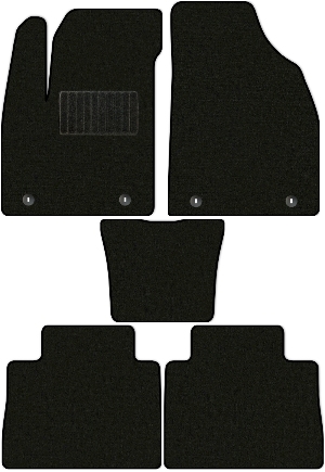 Коврики текстильные "Стандарт" для MG HS I (suv / SUV) 2018 - Н.В., черные, 5шт.