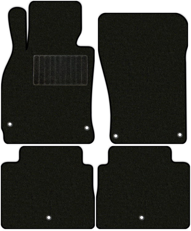 Коврики текстильные "Премиум+" для Infiniti М56 (седан) 2010 - 2014, черные, 4шт.