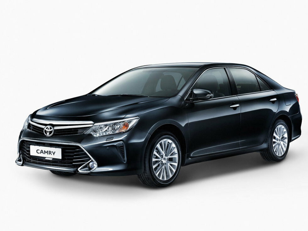 Коврики текстильные "Комфорт" для Toyota Camry (седан / XV55) 2014 - 2017, темно-серые, 5шт.