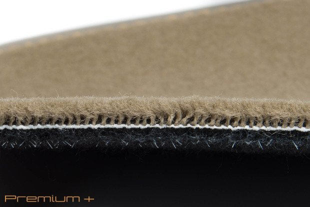 Коврики текстильные "Премиум+" для Lexus GS300 (седан / S190) 2007 - 2012, бежевые, 2шт.