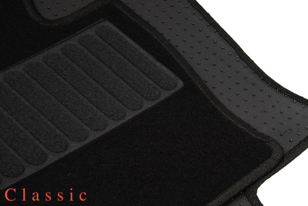 Коврики текстильные "Классик" для Audi A8 Long (седан / D3) 2005 - 2007, черные, 5шт.