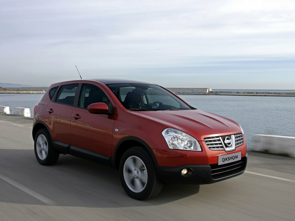 Коврики текстильные "Стандарт" для Nissan Qashqai I (suv / J10) 2006 - 2010, черные, 5шт.