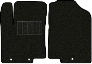 Коврики текстильные "Классик" для Kia Rio III (седан / QB) 2011 - 2015, черные, 2шт.
