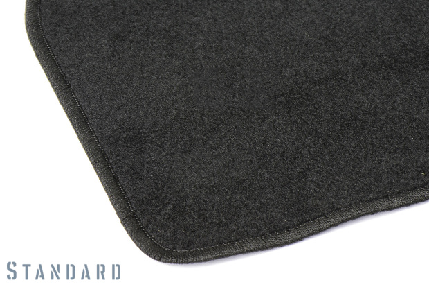 Коврики текстильные "Стандарт" для Peugeot 107 (хэтчбек 5 дв) 2012 - 2015, черные, 4шт.