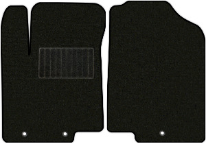 Коврики текстильные "Классик" для Hyundai Solaris I (седан / RB) 2014 - 2017, черные, 2шт.