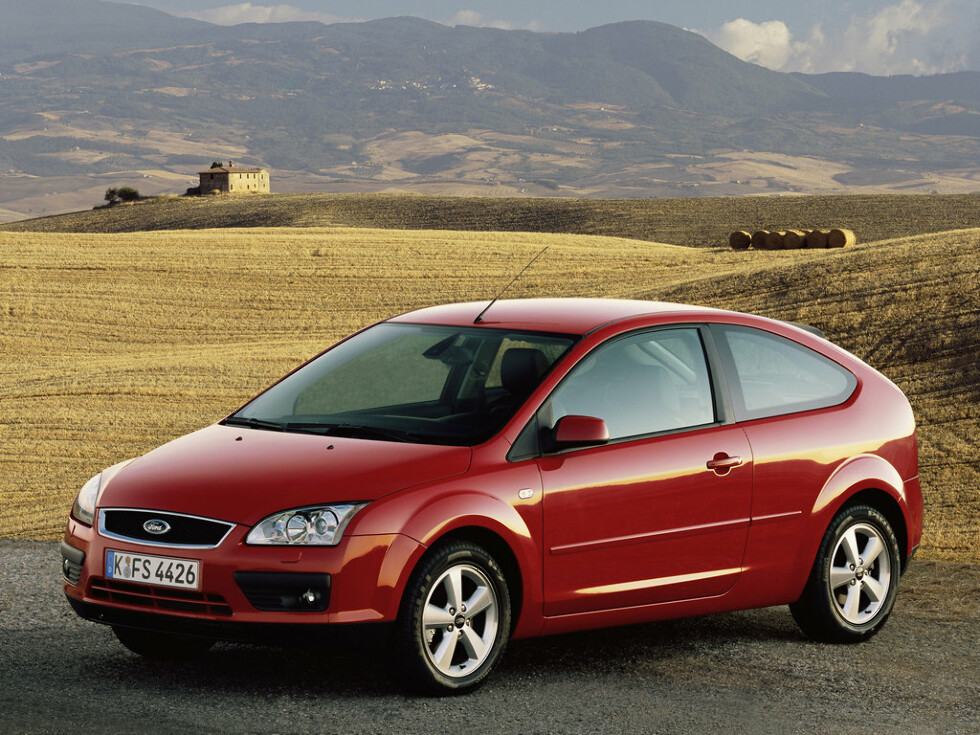 Коврики ЭВА "EVA ромб" для Ford Focus II (хэтчбек 5 дв / CB4) 2004 - 2008, серые, 5шт.