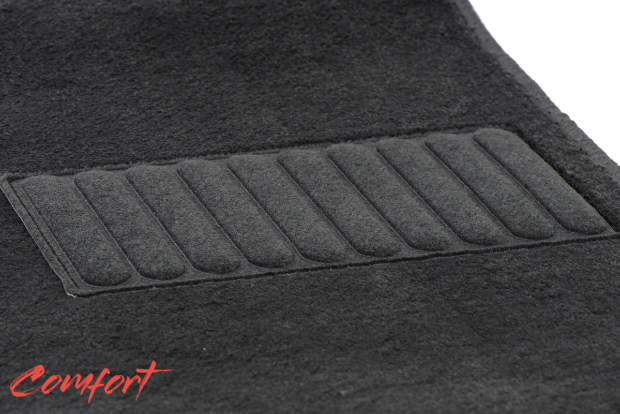 Коврики текстильные "Комфорт" для Peugeot 206 (хэтчбек 5 дв) 1998 - 2003, темно-серые, 4шт.